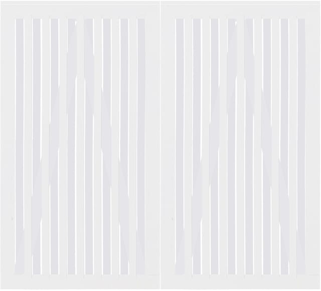 Plus Doppeltor Nagano 200 x 180 cm RAL 9010 Weiß
