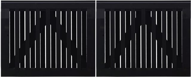Plus Doppeltor Nagano 200 x 80 cm RAL 9005 Schwarz
