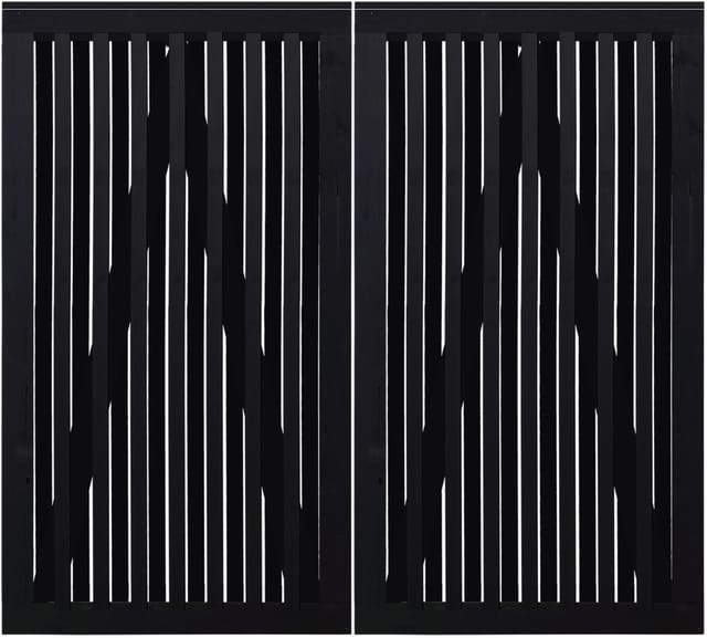 Plus Doppeltor Nagano 200 x 180 cm RAL 9005 Schwarz