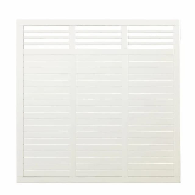 Plus Zaun Decora 180 x 180 cm RAL 9010 Weiß