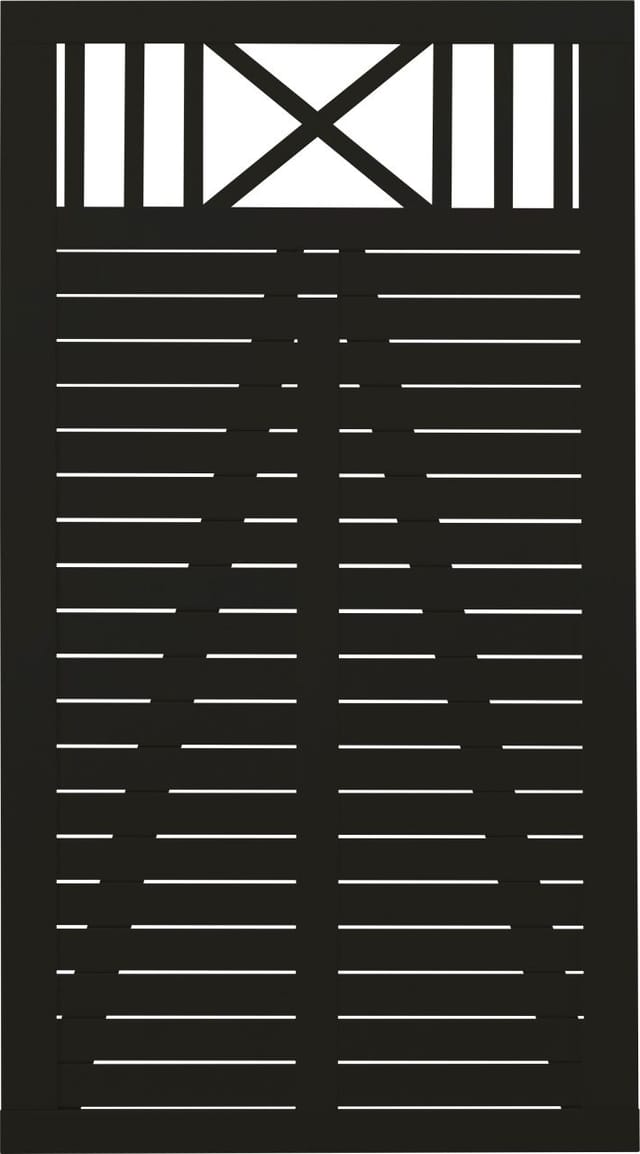 Plus Tor Nostalgi 100 x 180 cm RAL 9005 Schwarz