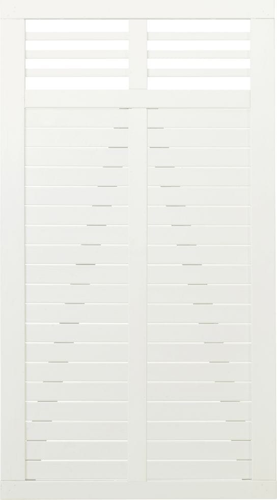 Plus Tor Decora 100 x 180 cm RAL 9010 Weiß