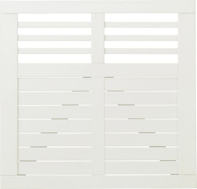 Plus Tor Decora 100 x 95 cm RAL 9010 Weiß