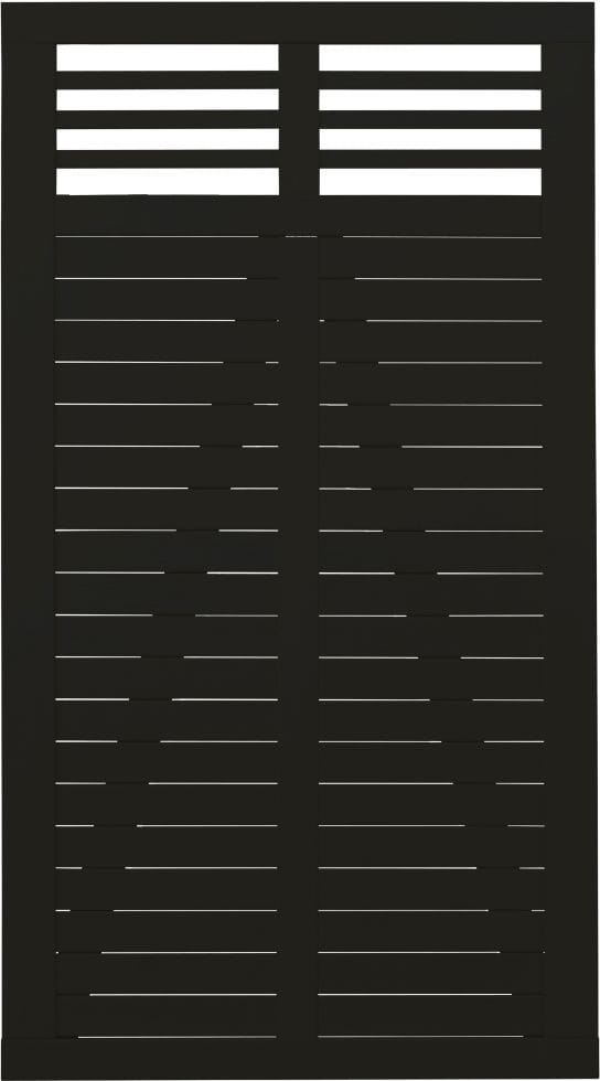 Plus Tor Decora 100 x 180 cm RAL 9005 Schwarz