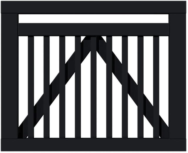 Plus Tor Linea 100 x 80 cm RAL 9005 Schwarz