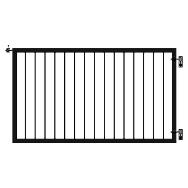 Plus Einzeltor Basic Stahl 150 × 85 cm schwarz