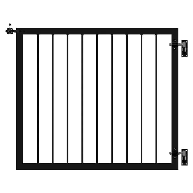 Plus Einzeltor Basic Stahl 100 × 85 cm schwarz