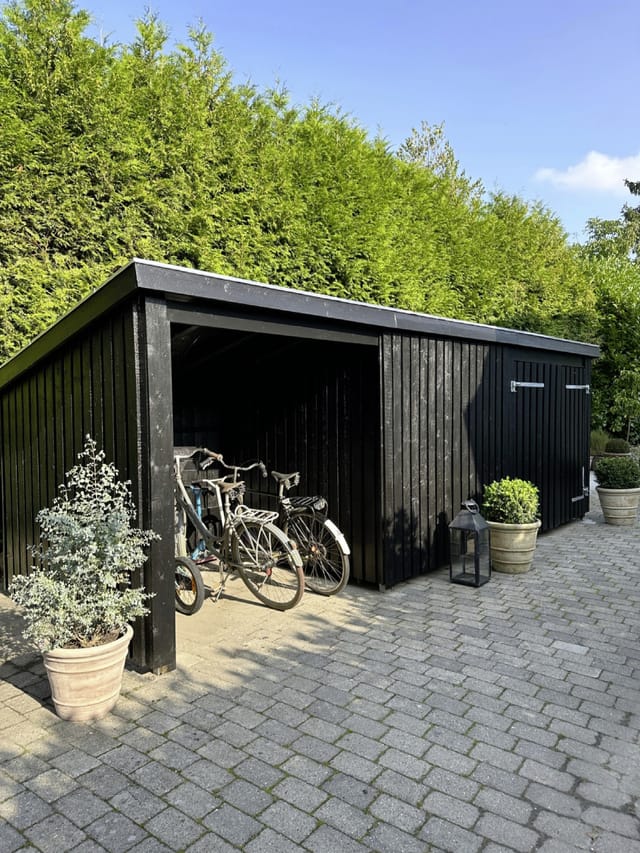 Plus Gartenhaus Nordic Multi 619 x 208 cm natur mit Doppeltür, H-Anker