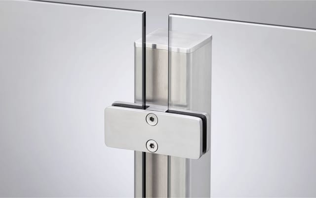 Ambiente Mittelpfosten-Set zum EINBETONIEREN 157 cm 6 x 6 cm Edelstahl V2A