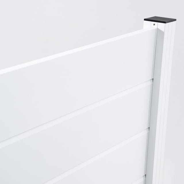 Ambiente Alu-Zaun Grundset Paneel 150 weiß 187 x 274,2 cm