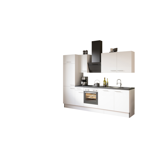 Optifit Küchenzeile Bengt mit E-Geräte weiß 270 cm