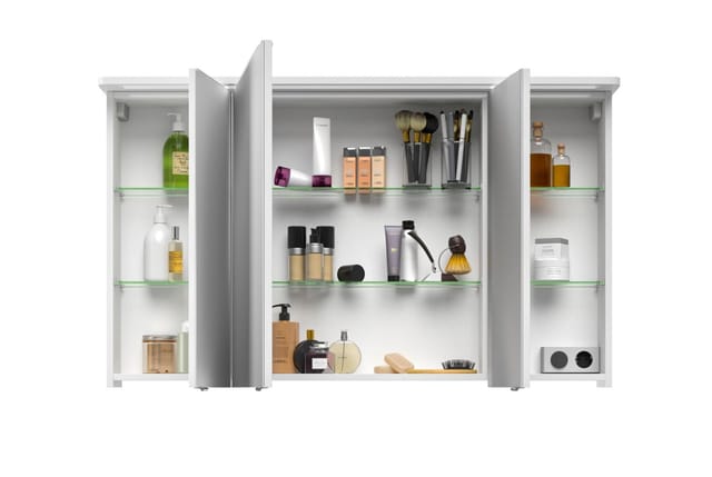 Pelipal Spiegelschrank Fokus 4005 Lack polarweiß Hochglanz, Breite 120 cm