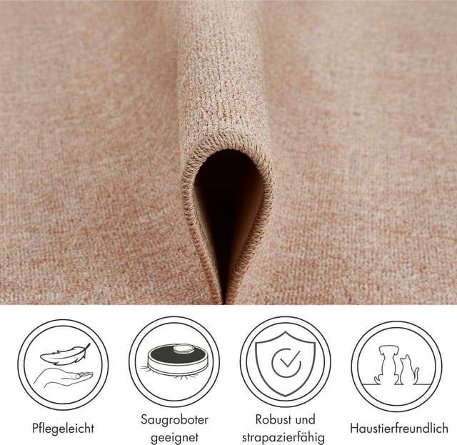 Andiamo Läufer Grotone dunkelbeige, 67 x 180 cm