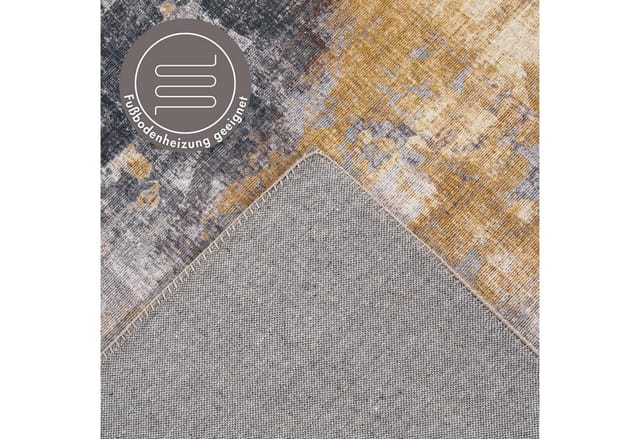 LUXOR Living Teppich Prima grau-gelb, 80 x 150 cm