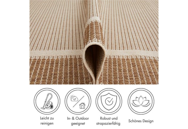 Andiamo Outdoorteppich Arizona beige, 200 x 290 cm