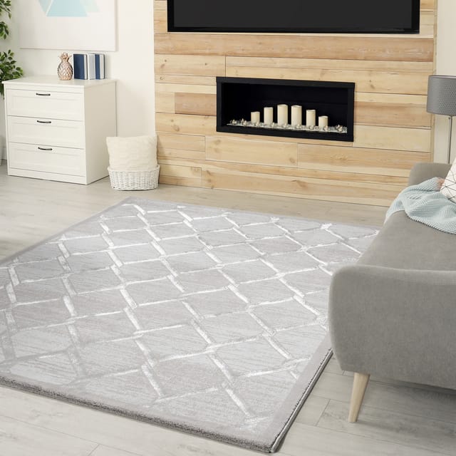 Teppich Lara 700 grau, 80 x 150 cm
