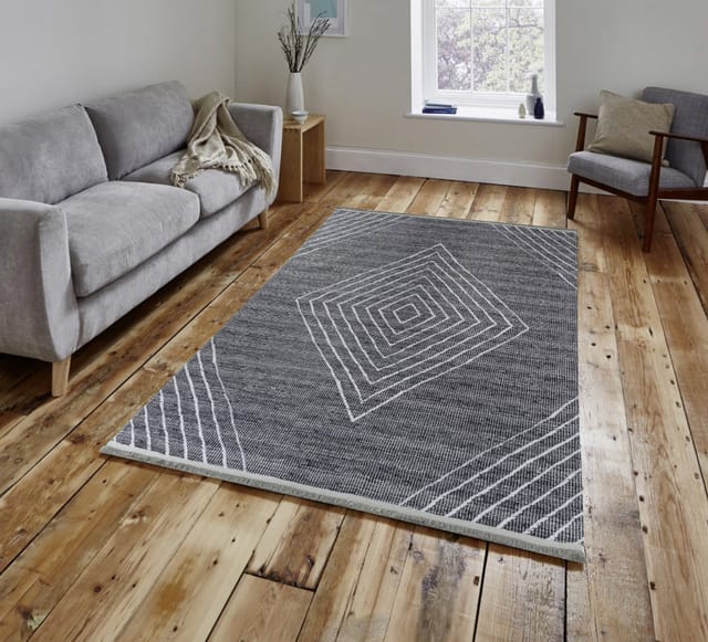 Teppich Efe - waschbar 1010 anthrazit, 120 x 170 cm