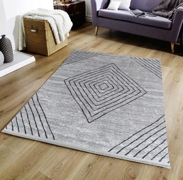 Teppich Efe - waschbar 1010 grey, 120 x 170 cm