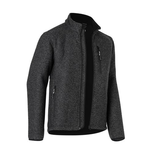 KÜBLER Strick-Fleecejacke »WEATHER«, Polyester - grau