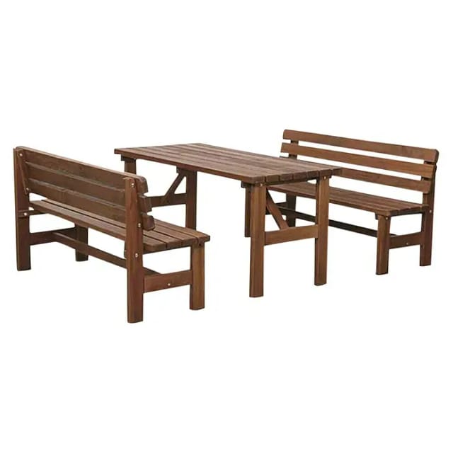 FUN STAR Gartenmöbelset »Tessin «, 3er-Set, Kiefernholz - braun