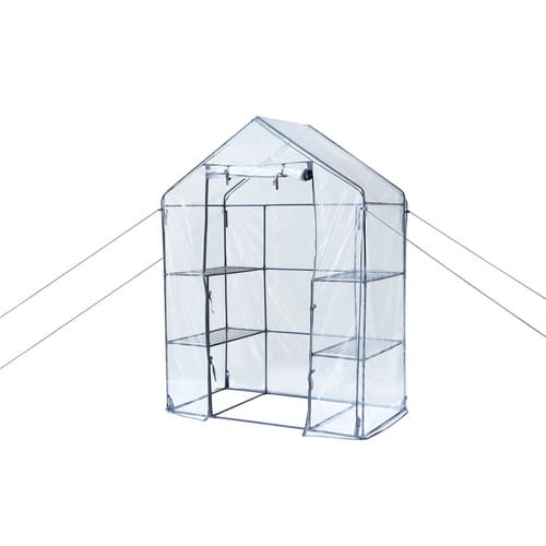FLORAWORLD Folien-Gewächshaus, Stahlrohrgestell, BxLxH: 140x72x195 cm - transparent