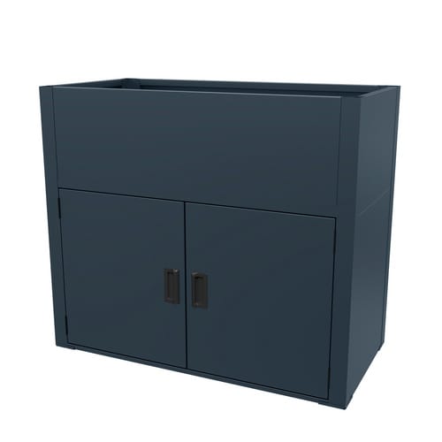 Hochbeet, mit Unterschrank, BxHxT: 120 x 86 x 70 cm, anthrazit - grau