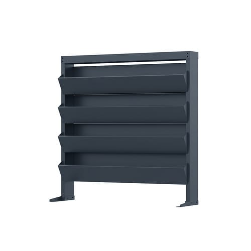 Hochbeet, vertikal, BxHxT: 100 x 100 x 26 cm, anthrazit - grau