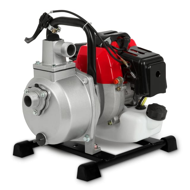 EBERTH Wasserpumpe 2PS mit 12.000l/h und 17,5m Förderhöhe, 1 Zoll, 2-Takt-Motor