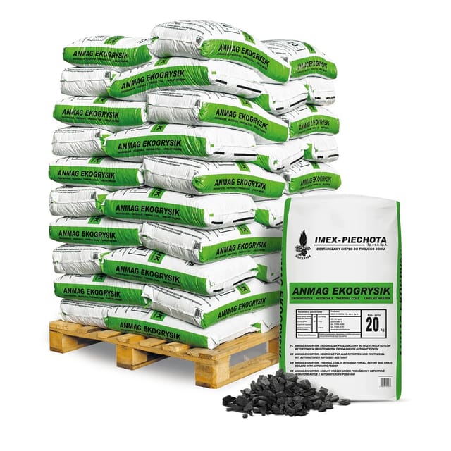 Anmag Steinkohle 5 - 15 Mm 20kg x 50 Sack 1000kg Palette