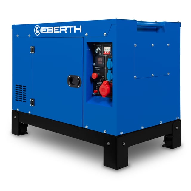 EBERTH 15000 Watt Notstromaggregat Stromerzeuger mit 18,4 PS 4-Takt Dieselmotor