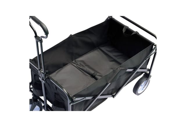 Mojawo Premium FALTBARER Bollerwagen Transportwagen Handwagen Gartenwagen Strandwagen 90 x 50 x 100cm STABILER und ROBUSTER Stahlrahmen bis 100kg