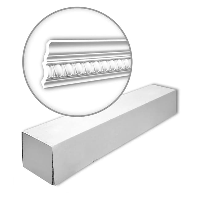 PROFHOME 150116 Eckleisten 1 Karton Set mit 8 Zierleisten 16 m Weiß