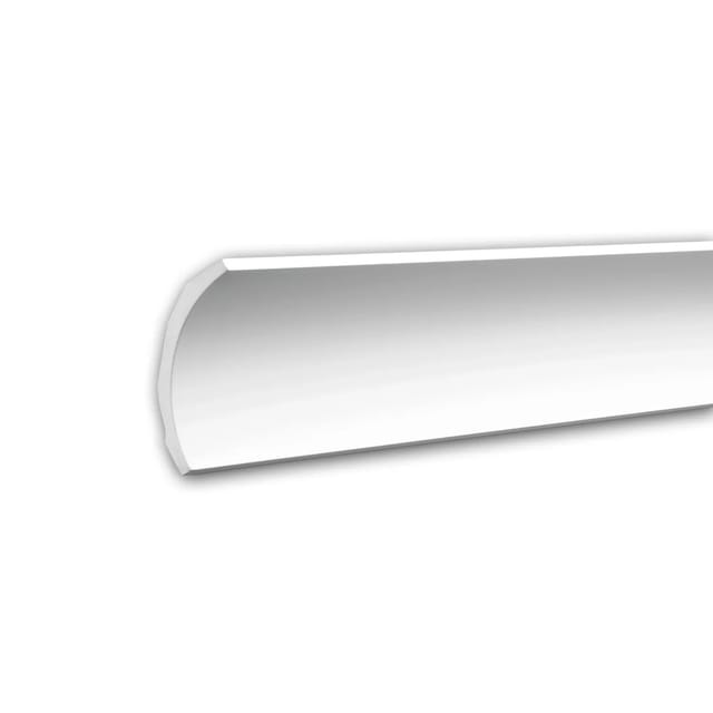 PROFHOME 150165F Flexible Eckleiste Stuckleiste aus Flexiblem Polyurethan 2 m 200 cm x 8,1 cm x 8,3 cm Weiß