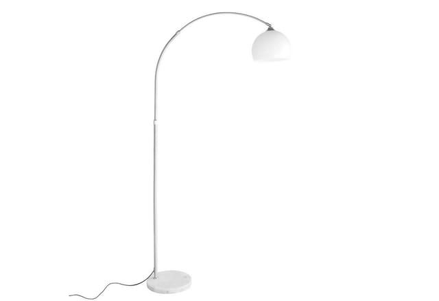 CCLIFE LED E27 Stehlampe Stehleuchte Bogenlampe Höhenverstellbar 145-220cm Weiß