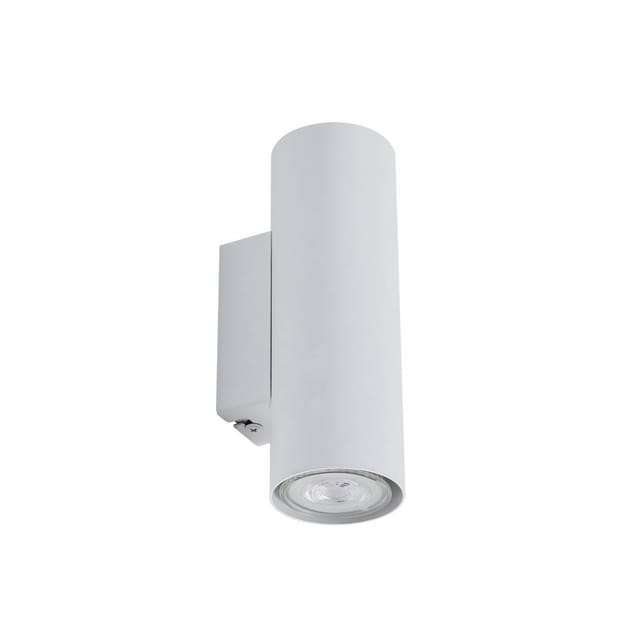 Lindby Wandleuchte Wandlampe Innen Joffrey 9626663 Modern in Weiß aus Aluminium 2-flammig GU10 Wohnzimmerleuchte
