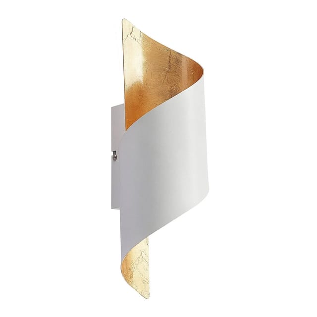 Lindby Wandleuchte Wandlampe Innen Desirio 9627632 Modern in Weiß aus Metall 1-flammig E14 Wohnzimmerleuchte