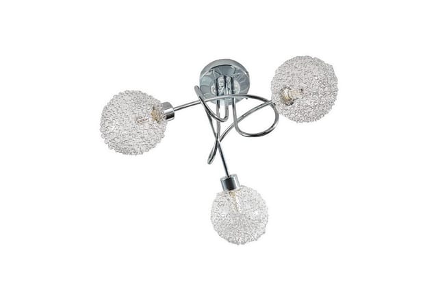 Lindby Deckenlampe Ticino 9620780 Modern in Chrom aus Metall 3-flammig G9 Flurleuchte