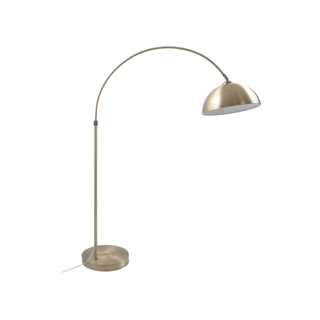 Lindby Stehlampe Bogenleuchte Lennart 4018249 Modern in Bronze aus Metall 1-flammig E27 Wohnzimmerleuchte