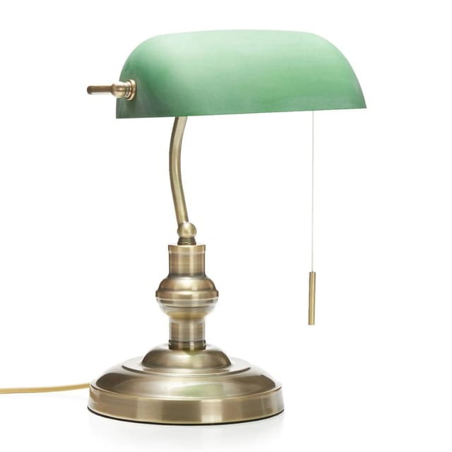 Lindby Tischlampe Milenka 9620986 Retro Vintage Antik in Bronze aus Metall 1-flammig E27 Wohnzimmerleuchte