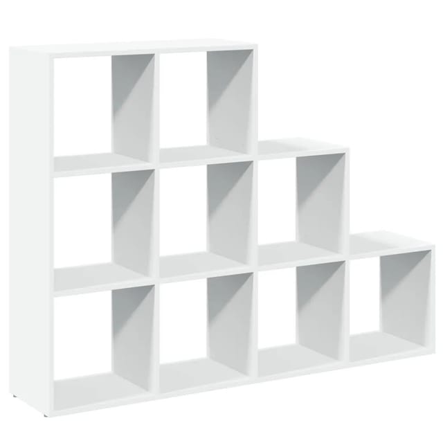 vidaXL Raumteiler-Bücherregal 3 Stufen Weiß 137,5x29x103,5 cm 857976