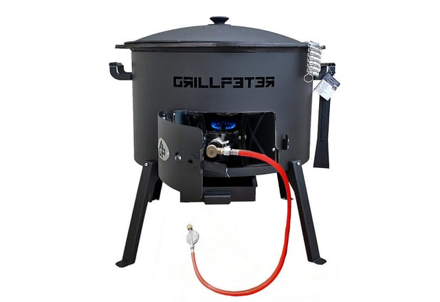Grillpeter Utschak Nurlan Ø50 Set Kazan 22L mit Gasbrenner und Zubehör