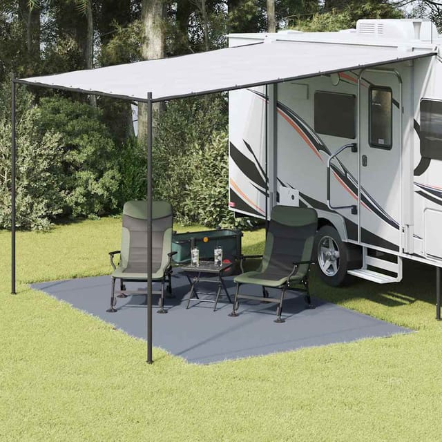 vidaXL Zeltteppich Blau und Grau 400 x 250 cm Polyethylen 42000172