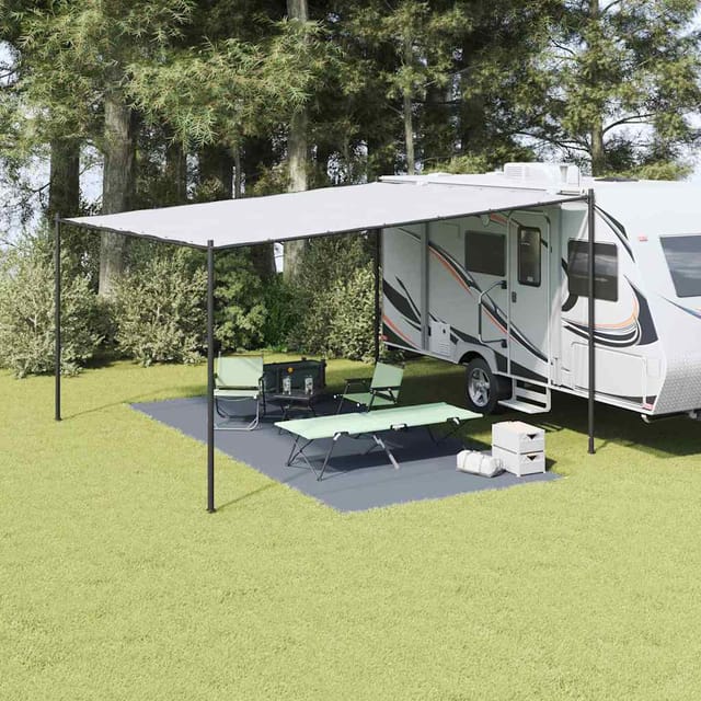 vidaXL Zeltteppich Blau und Grau 550 x 250 cm Polyethylen 42000175