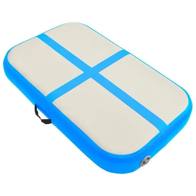 vidaXL Aufblasbare Gymnastikmatte mit Pumpe 60x100x15 cm PVC Blau 92653
