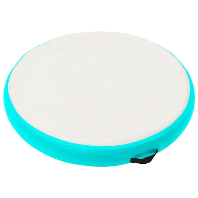vidaXL Aufblasbares Gymnastik-Kissen mit Pumpe 100x100x10 cm PVC Grün 92705