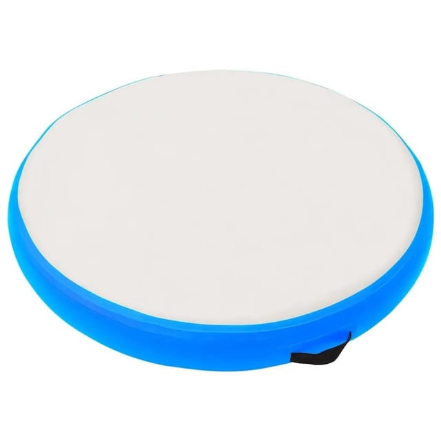 vidaXL Aufblasbare Gymnastikmatte mit Pumpe 100x100x15 cm PVC Blau 92707