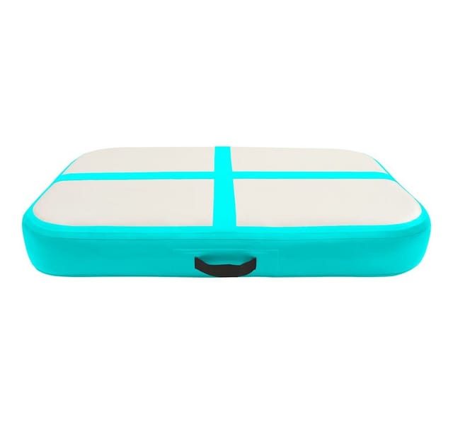 vidaXL Aufblasbare Gymnastikmatte mit Pumpe 60x100x10 cm PVC Grün 92651
