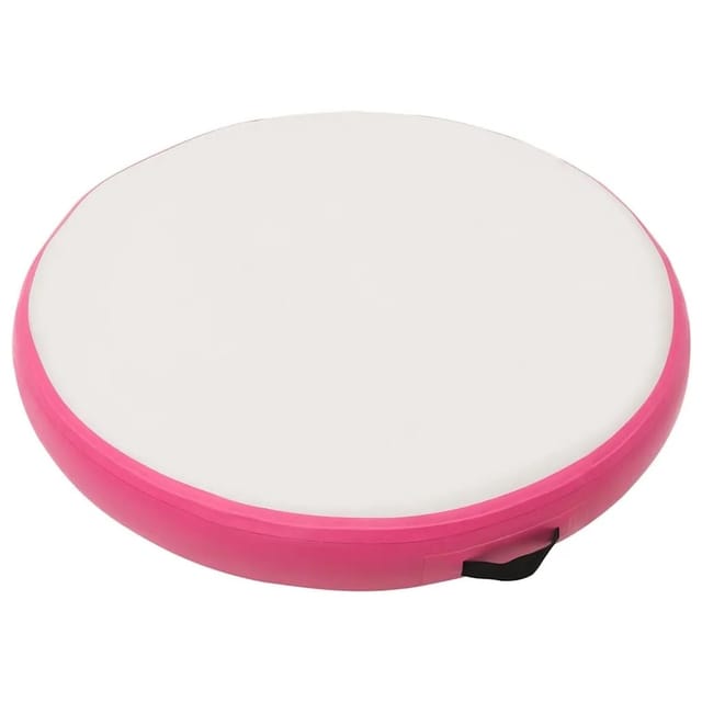 vidaXL Aufblasbare Gymnastikmatte mit Pumpe 100x100x20 cm PVC Rosa 92709