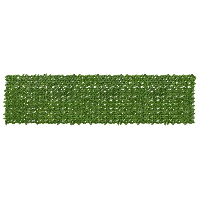 vidaXL Balkonsichtschutz mit Blättern Grün und Gelb 400 x 100 cm 42040644