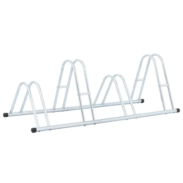 vidaXL Fahrradständer für 4 Fahrräder Freistehend Verzinkter Stahl 4005566